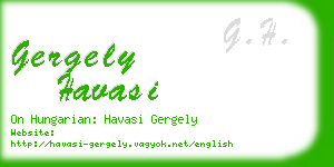 gergely havasi business card